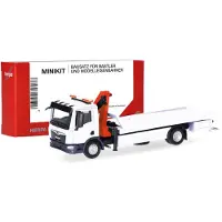 Herpa 014052 1:87 MiniKit: MAN TGM Plateau-Abschleppfahrzeug mit Kran (1 Stück)