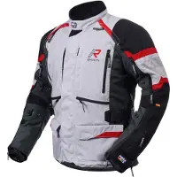 Rukka Madagasca-R Schwarz Grau Rot Motorrad Textiljacke Größe 58