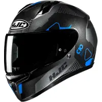 HJC C10 Aspa Schwarz Grau Blau Integralhelm Größe XL