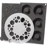 Style de Vie Silikonformen Innere Kreis Plate-it Set 3 Sdv