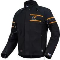 Rukka Rapto-R Motorrad Textiljacke, schwarz/orange, 46