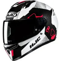 HJC C10 Aspa Schwarz Weiß Rot Integralhelm Größe L