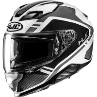HJC F71 Tozz Schwarz Grau Weiß Integralhelm Größe XL