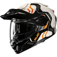 HJC i80 Velly Schwarz Weiß Orange Adventure Helm Größe XS