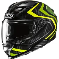 HJC F71 Carbon Nevio Schwarz Grün Gelb Integralhelm Größe M