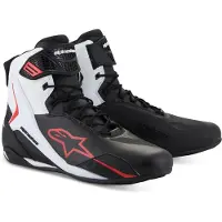 Alpinestars Faster-4 Schwarz Weiß Rot Motorrad Schuhe Größe 38.5