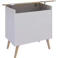 VCM Holztruhe | Masse ca. H. 65 x B. 68 x T. 39 cm | Kiste für alle Wohnräume | Aufbewahrungsbox | Kiste