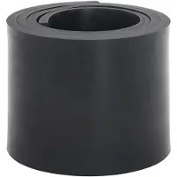 vidaXL Gummileiste für Schneepflug Schwarz 200x15x1 cm