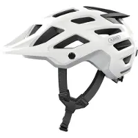 ABUS MTB-Helm Moventor 2.0 - komfortabler Fahrradhelm fürs Gelände - All-Mountain-Helm - für Damen und Herren - Weiß Matt, Größe S (51-55 cm)