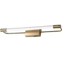 FABAS LUCE LED-Wandleuchte Rapallo, messing, IP44, 40 cm Rapallo, messing / gold, für Flurbereich, Metall, Modern, Wandleuchte, Wandlampe Innen
