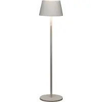 Gnosjö Konstsmide Akku Stehleuchte Pomezia | Indoor/Outdoor | Regenfest | USB | weiss | Aluminum | 11 Lichtfarben | Akkulaufzeit bis zu 20h | 7824-250