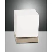FABAS LUCE LED Tischleuchte Brenta 140x110mm 6W Warmweiß Gold dimmbar
