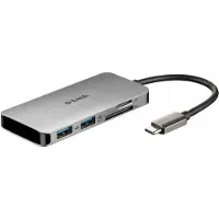 D-Link DUB-M610 USB-C 6-Port USB 3.0 Hub mit HDMI, Card Reader, USB-C Ladeanschluss