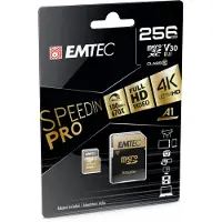 Emtec SpeedIN Pro, 256 GB, MicroSDXC, Klasse 10, UHS-I, 100 MB/s, 95 MB/s