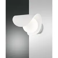 FABAS LUCE LED Wandleuchte Adria 180x160mm 6W Warmweiß Weiß