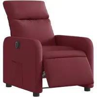 vidaXL Relaxsessel Elektrisch Weinrot Stoff