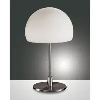 FABAS LUCE Tischleuchte Gaia big E14 Ø140mm Chromfarben