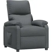 vidaXL Relaxsessel Dunkelgrau Stoff