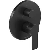 Duravit Fertigset UP-Wannen-Einhebelmischer D-Code Keramikmisch., m Umst., 22,5 l, sw matt