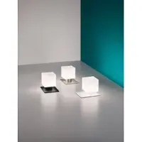 FABAS LUCE Tischleuchte Zara G9 130x160mm Warmweiß Weiß dimmbar
