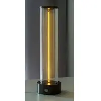 Heitronic LED-Tischleuchte Magic, 90lm, 3000K, dimmbar, kabellos, USB-C, anthrazit, 3,7V