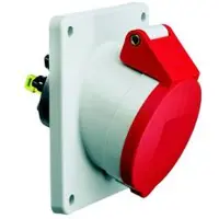 BALS 12806 Anbausteckdose geneigt 32A 5p 400V 50/60Hz 6h rot