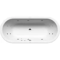 Kaldewei CLASSIC DUO OVAL Badewanne 1700x750 mm, alpinweiß, rechts, Sichtteile alpinweiß