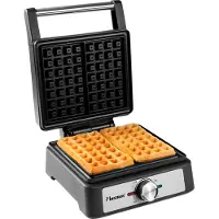Bestron Waffeleisen "AWM100BL", 1600 W, Backampel & stufenlose Temperaturkontrolle