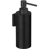 Herzbach Deep Black Seifenspender 23.811000.1.12 schwarz matt, Wandmontage