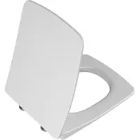 Vitra Metropole WC-Sitz 122-003R409 mit Absenkautomatik und Schnellverschluss, Duroplast, Scharniere Edelstahl, weiß