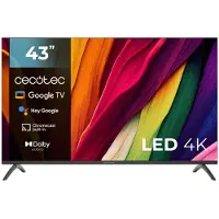 Cecotec ALU40043, 109,2 cm (43"), 3840 x 2160 Pixel, 4K Ultra HD, LED, Smart-TV, Schwarz