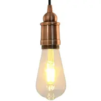 vidaXL Lampenfassungen 2 Stk. Rot-Bronze E27