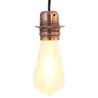 vidaXL Lampenfassungen 2 Stk. Rot-Bronze E27