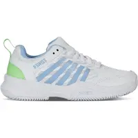 K-Swiss Tennisschuhe K-Swiss Court Express 2 Clay Damen White / Dutch Canal / Paradise Green-Schuhgröße 38
