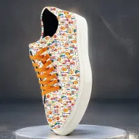 Lureaux Melody Steps Sneakers - - Schöne bunte Schuhe - Einzigartiger Druck - Herren