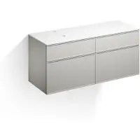 Alape Möbelmodul Arkta 1400x600 Weiß/Seidengrau