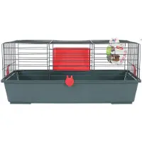 Zolux Classic 80 grey/red - käfig für nagetiere
