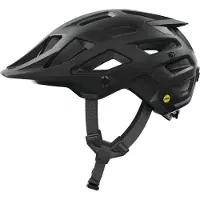 ABUS MTB-Helm Moventor 2.0 MIPS - Fahrradhelm mit Aufprallschutz für den Geländeeinsatz auf dem Mountainbike - All-Mountain-Helm für Damen und Herren - Schwarz Matt, Größe L (57-61 cm)