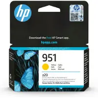 HP 951 Gelb Original Tintenpatrone, Standardertrag, Gelb, Tinte auf Pigmentbasis, 8 ml, 1 Stück(e), Einzelpackung