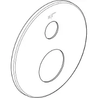 Ideal standard A861086AA JADO Rosette, d:163mm, für Bade- o.