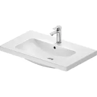 Duravit D-Code 2.0 Waschtisch, 800mm, m. ÜL, 1 Hahnloch, Weiß, 1 Stk.