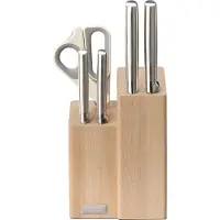 Joseph Joseph Messer-Set "Elevate Fusion 5pc Knife & Scissor Block" rutschfest, japanischer Edelstahl