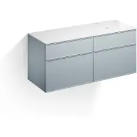 Alape Möbelmodul Arkta 1400x600 Carrara/Türkisgrau