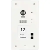 Balter EVIDA Weiss RFID Edelstahl-Türstation 2 Teilnehmer 2-Draht BUS 170° Ultra-Weitwinkelkamera