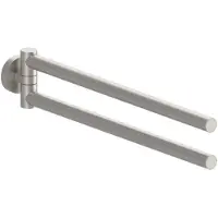 Herzbach Living Handtuchhalter 36.818500.1.14 zweiteilig, 340mm, Wandmontage, Edelstahlfinish