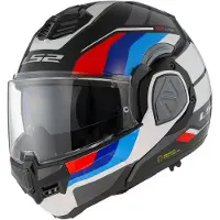 LS2 Reversibler Modularer Helm LS2 FF906 ADVANT Sport Glänzend Schwarz Blau Rot größe XS