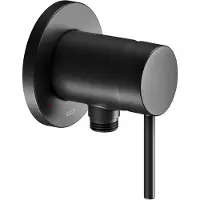 Keuco IXMO Einhebel-Brausemischer Unterputz mit Schlauchanschluss IXMO Soft mit Schlauchanschluss/rund Griff IXMO Soft schwarz matt