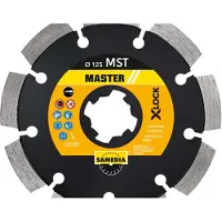 Samedia Diamanttrennscheibe MST Ø 125 mm Bohrung X-Lock / 22,23 mm lasergeschweißt Segmenthöhe 11 mm Segmentstärke 2,4 mm