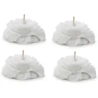 My Dream Day Schwimmkerze, mattweisse Pfingstrose, 8 cm, 4 Stk