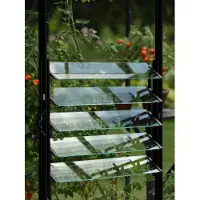 Vitavia Fenster "Lamellenfenster, schwarz, BxH: 61x45 cm" für Gewächshäuser Venus, Merkur, Mars, Uranus